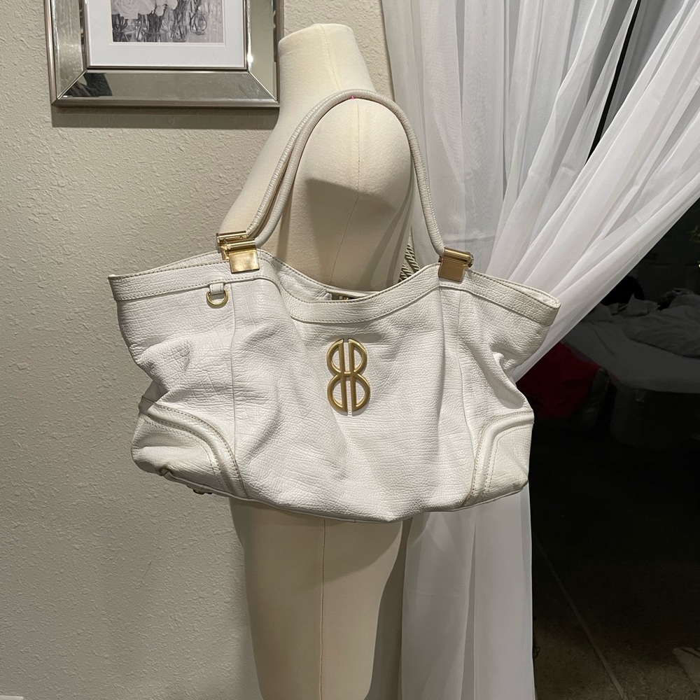 Bill Blass Large White shoulder bag